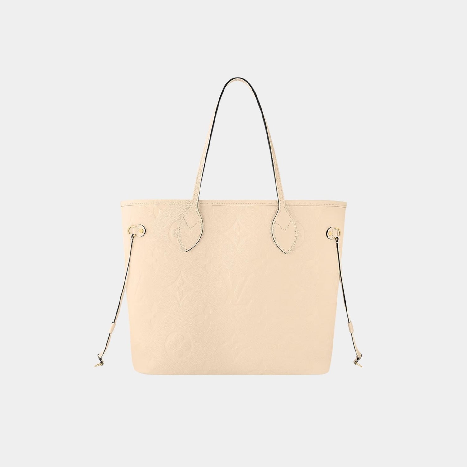 Neverfull MM Embossed Grained Cowhide Leather Handbag