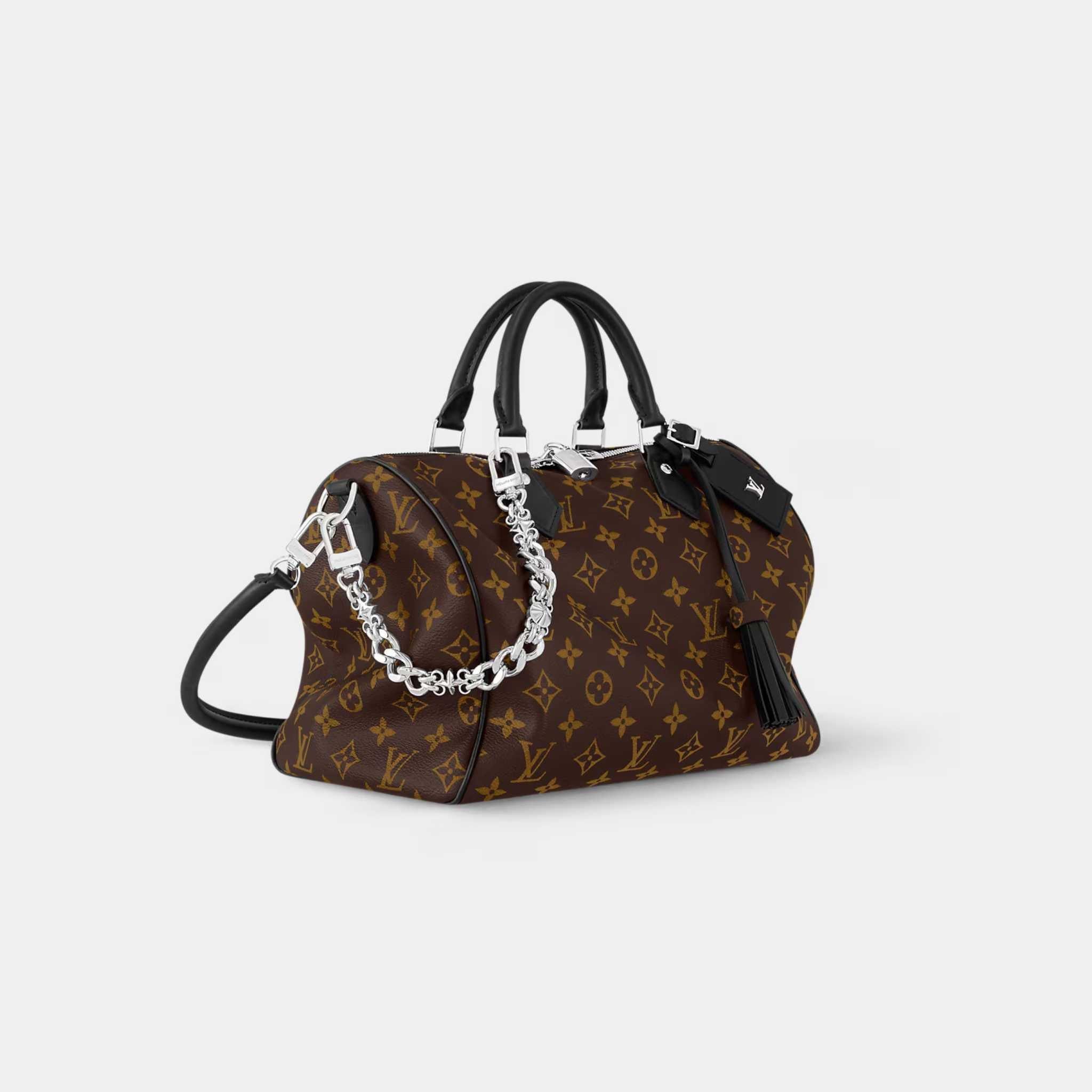 Speedy Soft 30 Dark Monogram Canvas