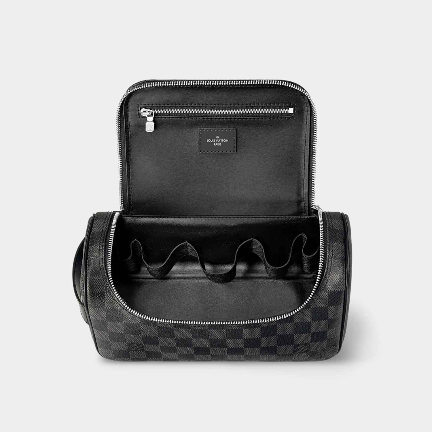 Toiletry Pouch Damier Graphite Canvas