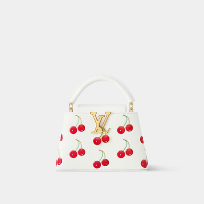 LV x TM Capucines Mini Bag Cherries Embossed