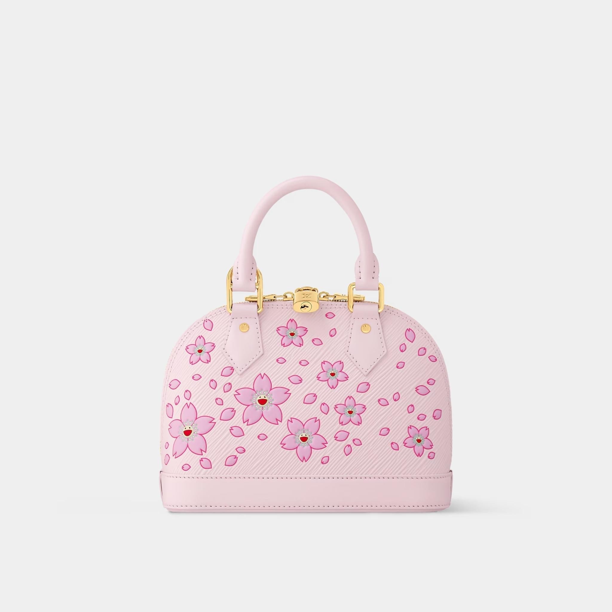 LV x TM Alma BB Cherry Blossom Motif Handbag