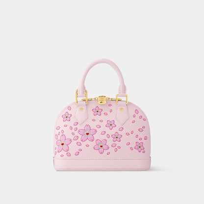 LV x TM Alma BB Cherry Blossom Motif Handbag