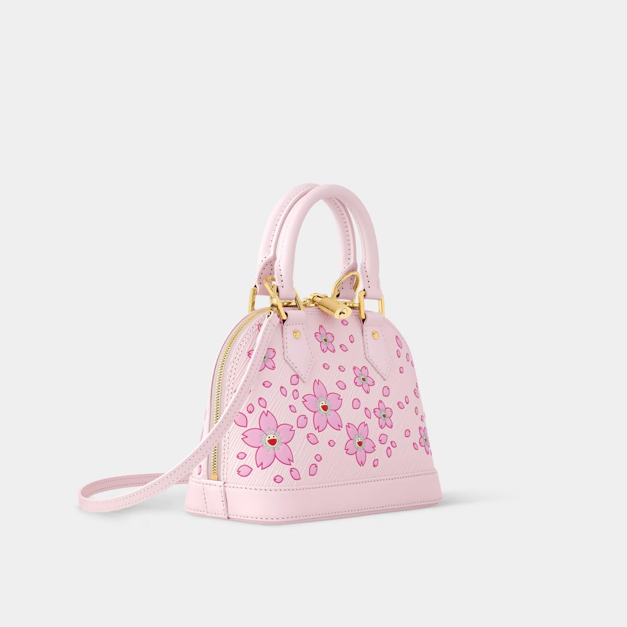 LV x TM Alma BB Cherry Blossom Motif Handbag