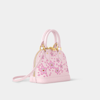 LV x TM Alma BB Cherry Blossom Motif Handbag