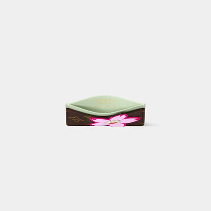 LV x TM Card Holder Monogram Cherry Blossom Motif