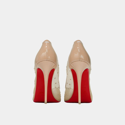 Bridiela Una Strass Pump Mesh with Calf Leather