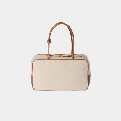 Beau Canvas and Leather Large Bag