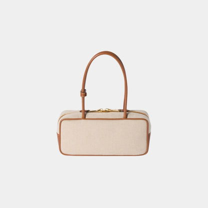 Beau Canvas and Leather Small Bag