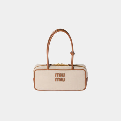 Beau Canvas and Leather Small Bag