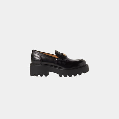 Brushed Leather Loafers