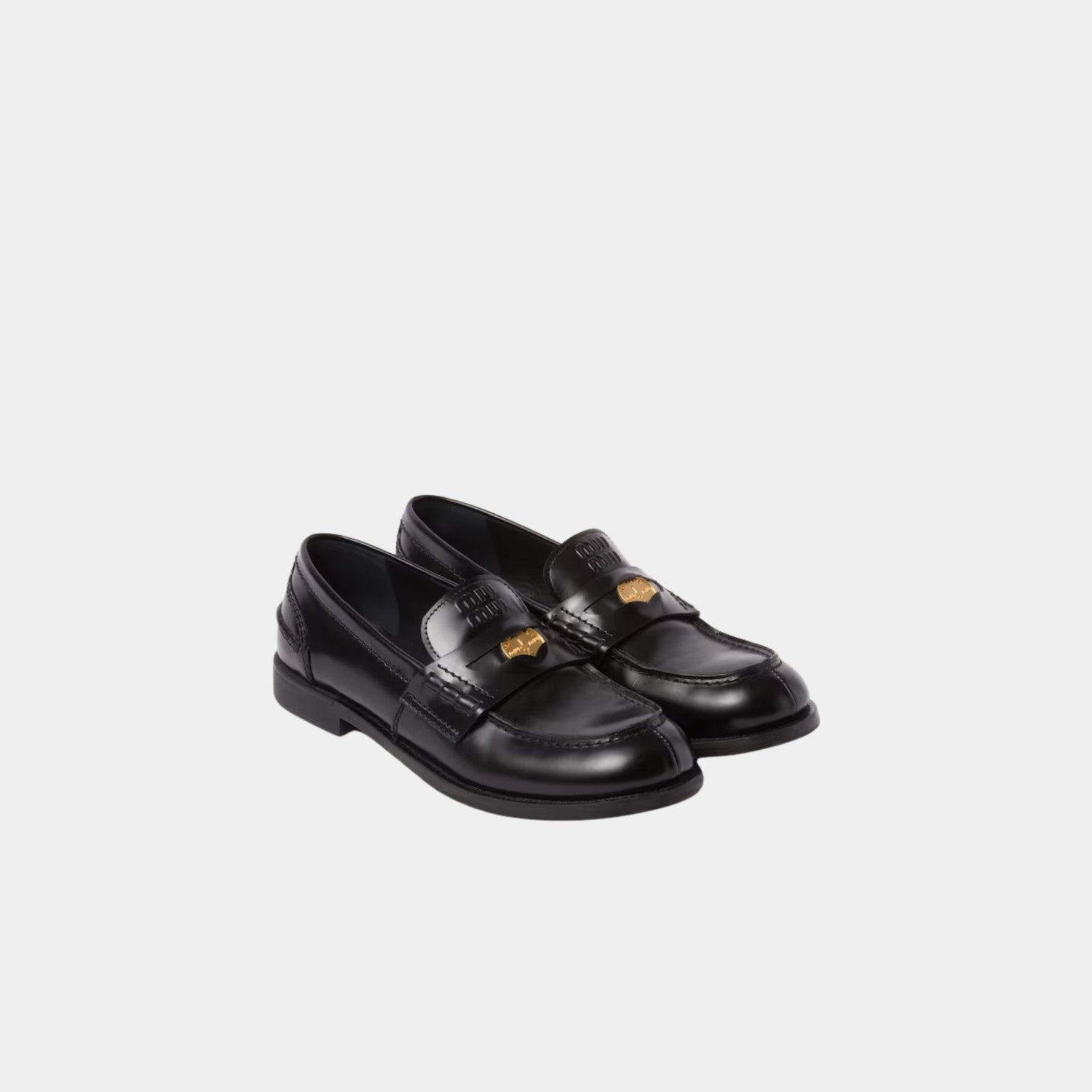 Brushed Leather Penny Loafers
