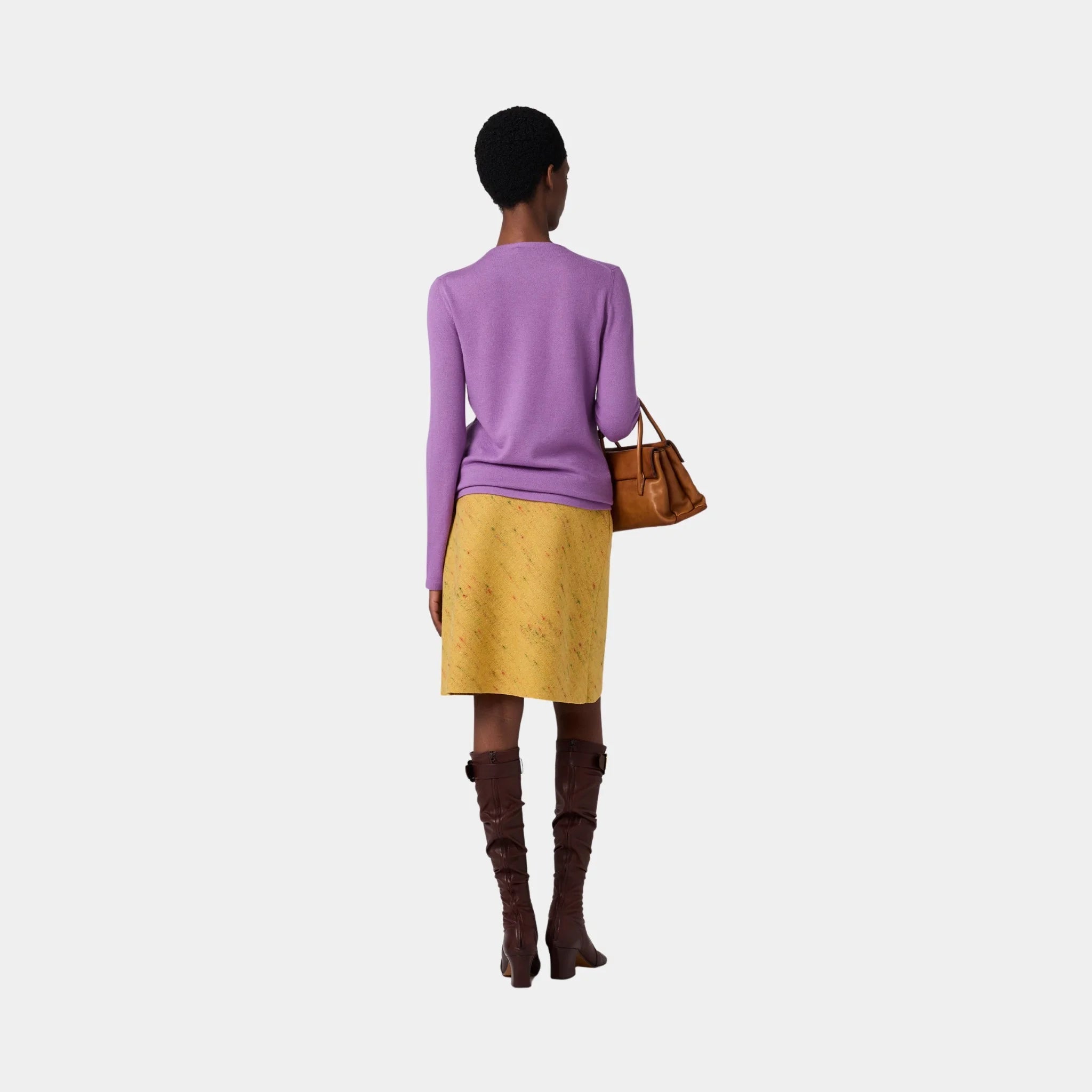 Cashmere and Silk Crew-neck Sweater