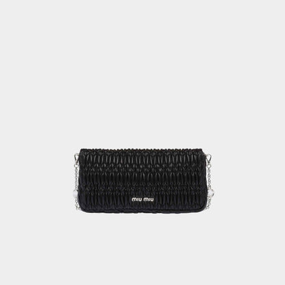 Crystal Cloqué Nappa Leather Bag