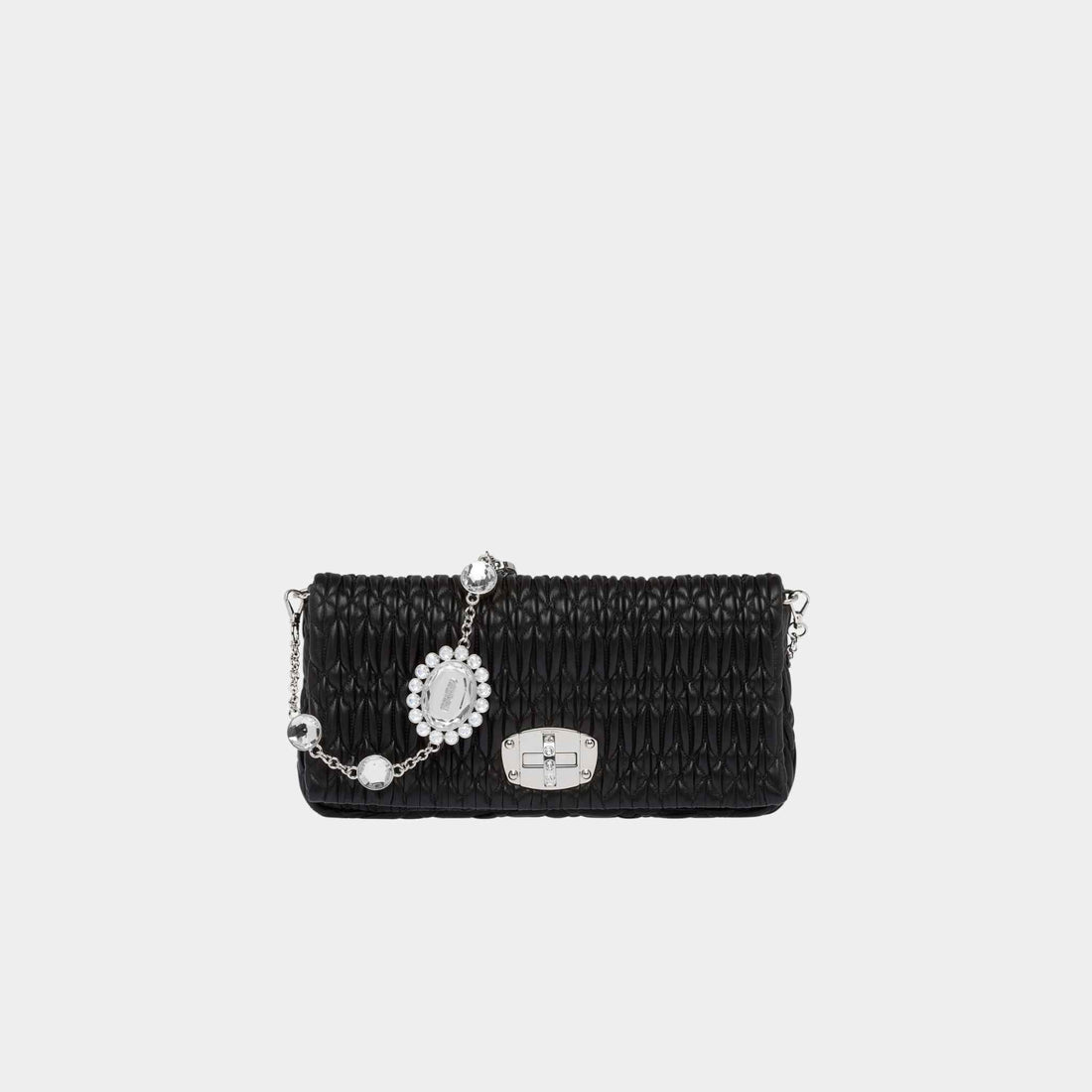 Crystal Cloqué Nappa Leather Bag