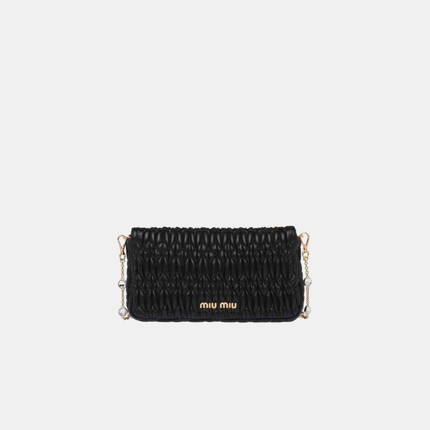 Crystal Cloqué Nappa Leather Bag