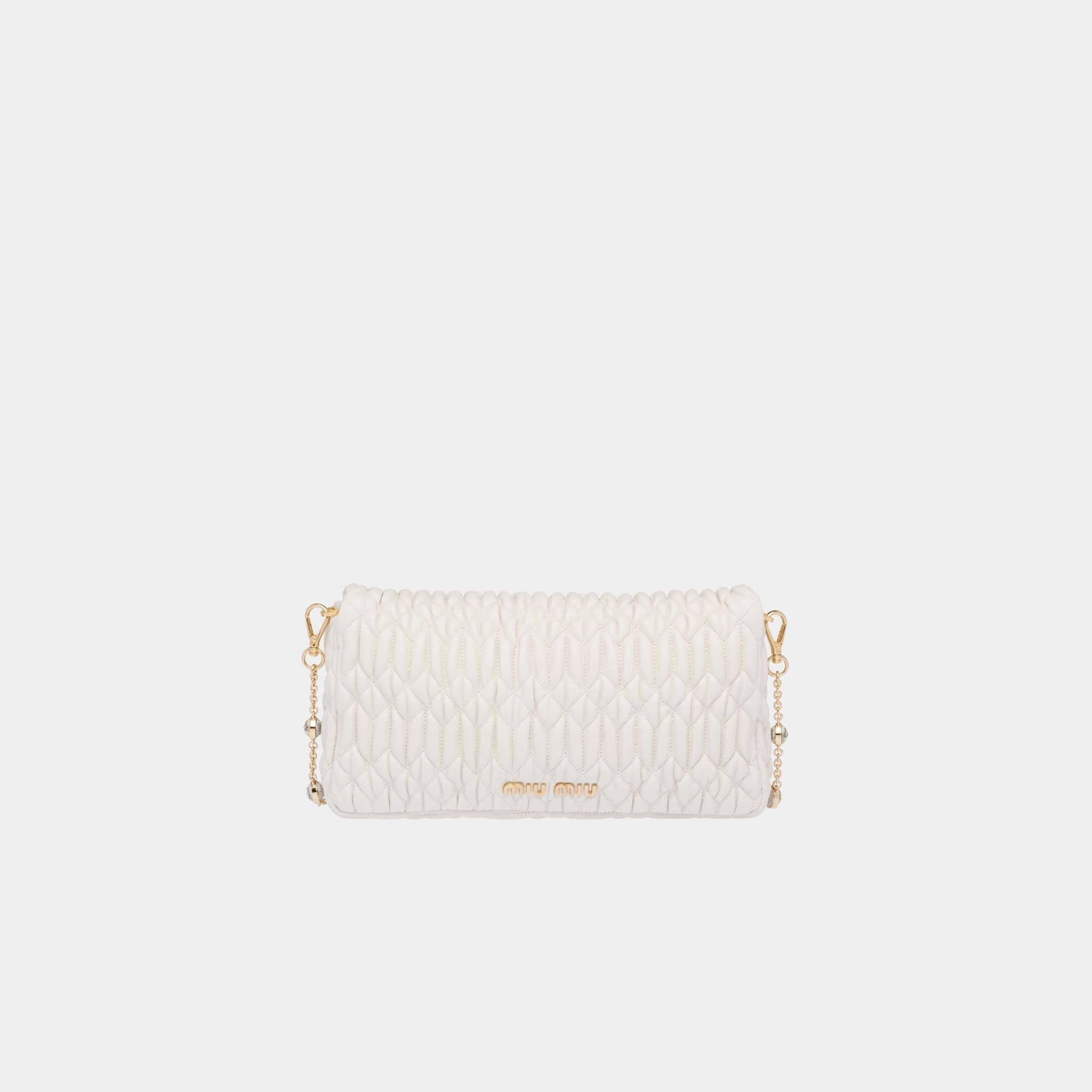 Crystal Cloqué Nappa Leather Bag