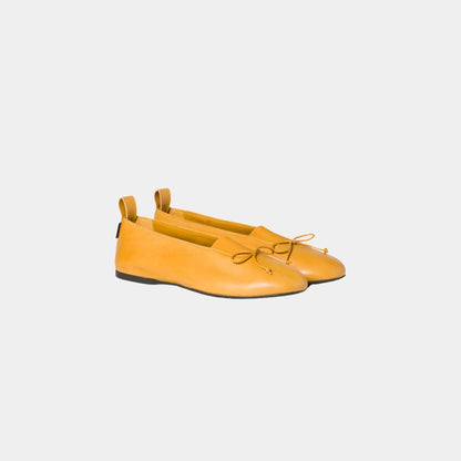 Elan Nappa Leather Ballerinas in Lambskin