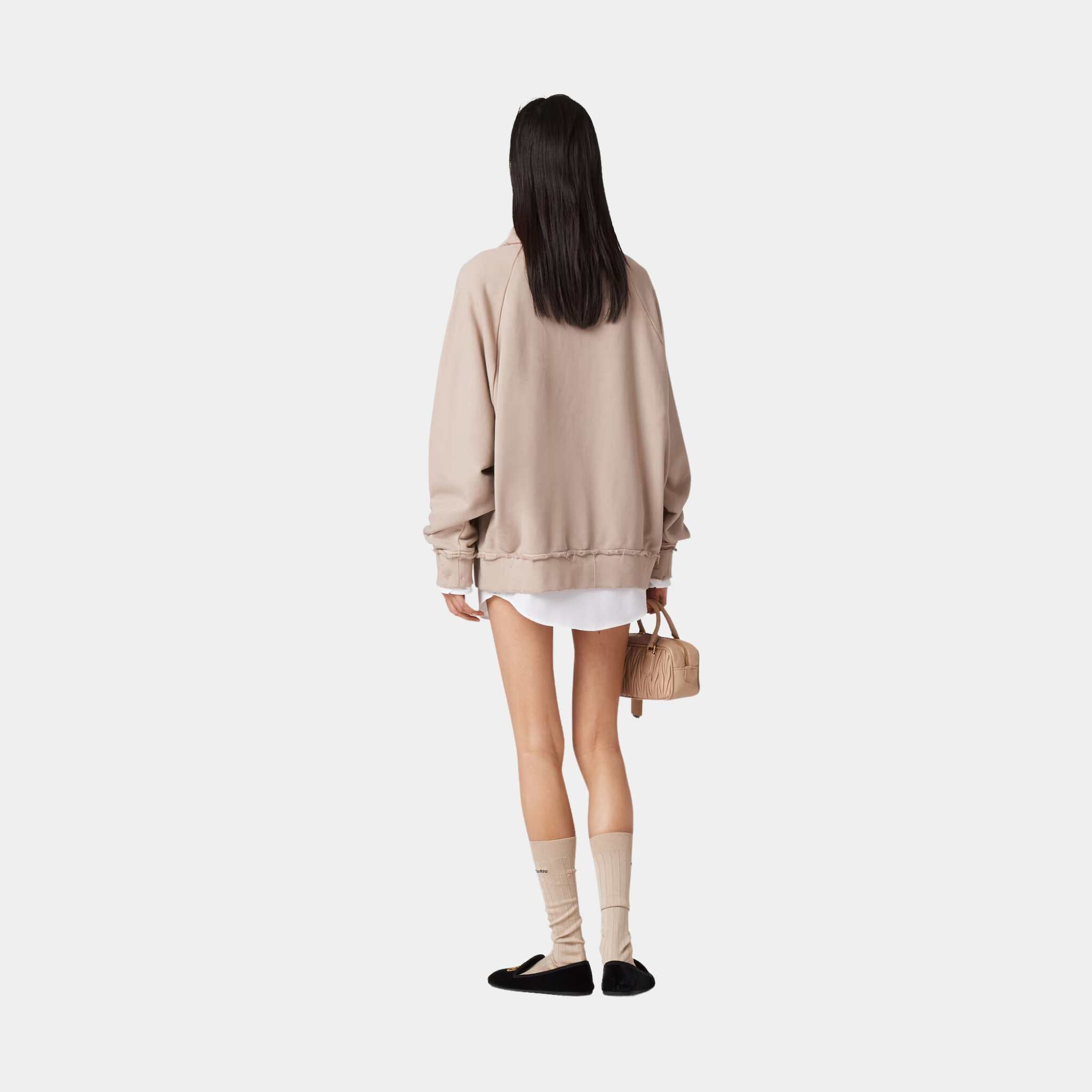Garment Dyed Cotton Fleece Sweatshirt