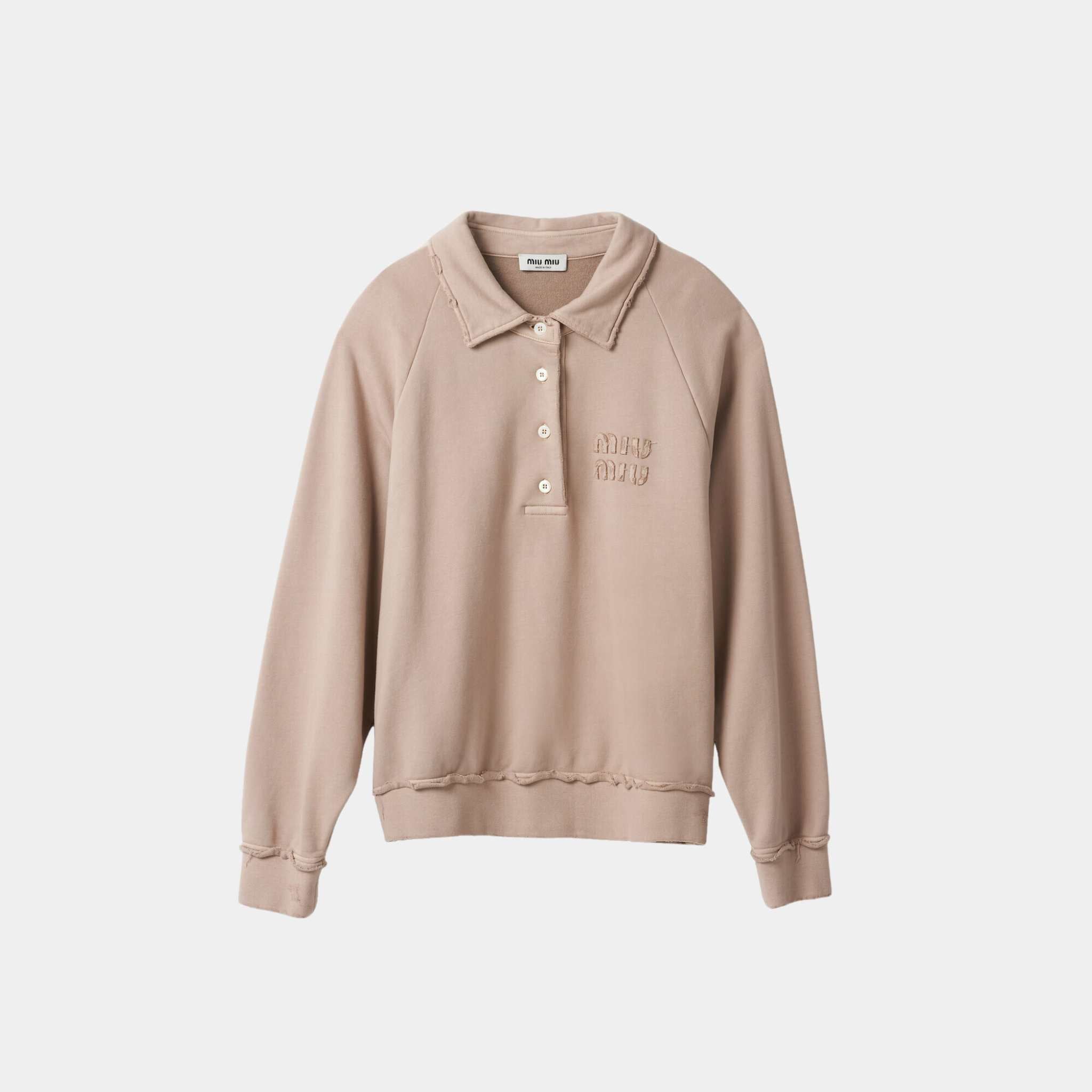 Garment Dyed Cotton Fleece Sweatshirt