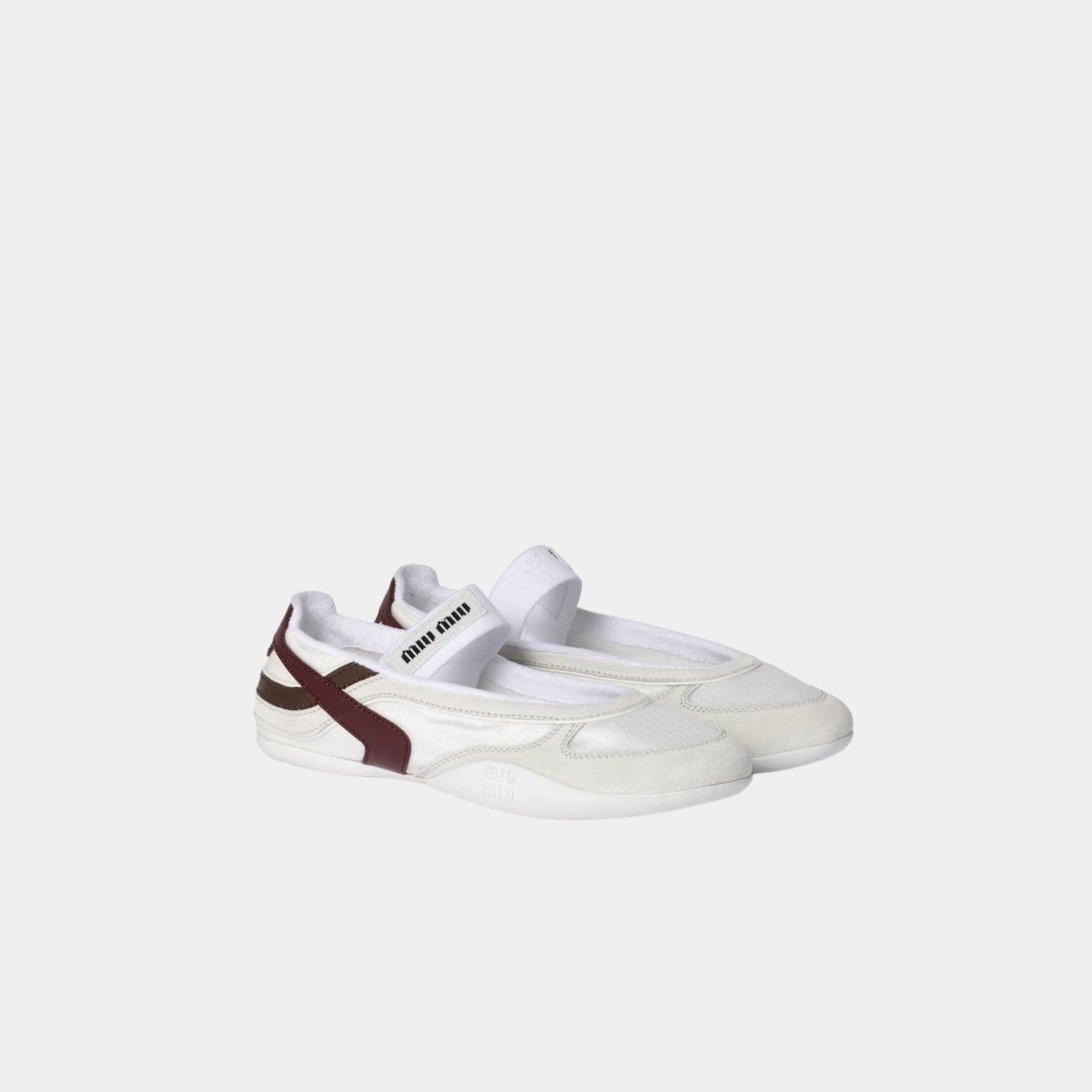 Gymnasium Technical Fabric And Suede Ballerinas