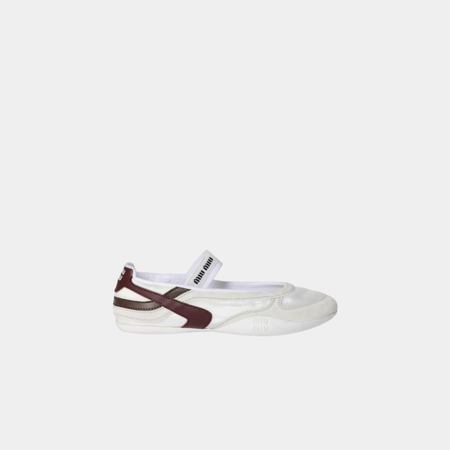 Gymnasium Technical Fabric And Suede Ballerinas