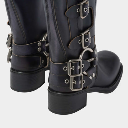 Leather Boots Logo Engraved Harness Ring