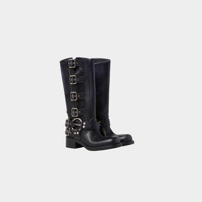 Leather Boots Logo Engraved Harness Ring