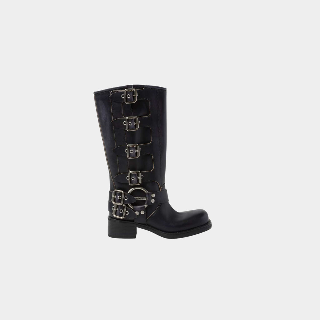 Leather Boots Logo Engraved Harness Ring