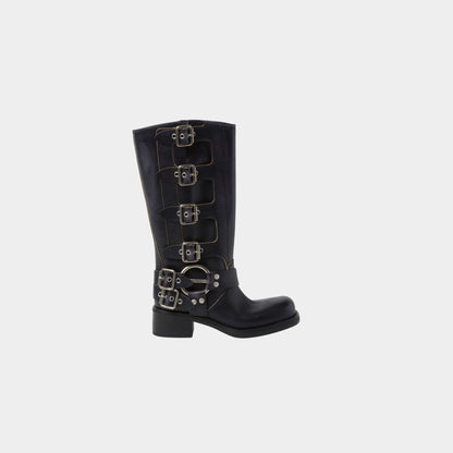Leather Boots Logo Engraved Harness Ring