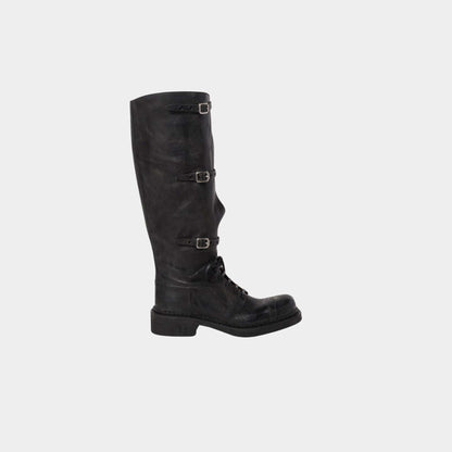 Leather Boots The Runway