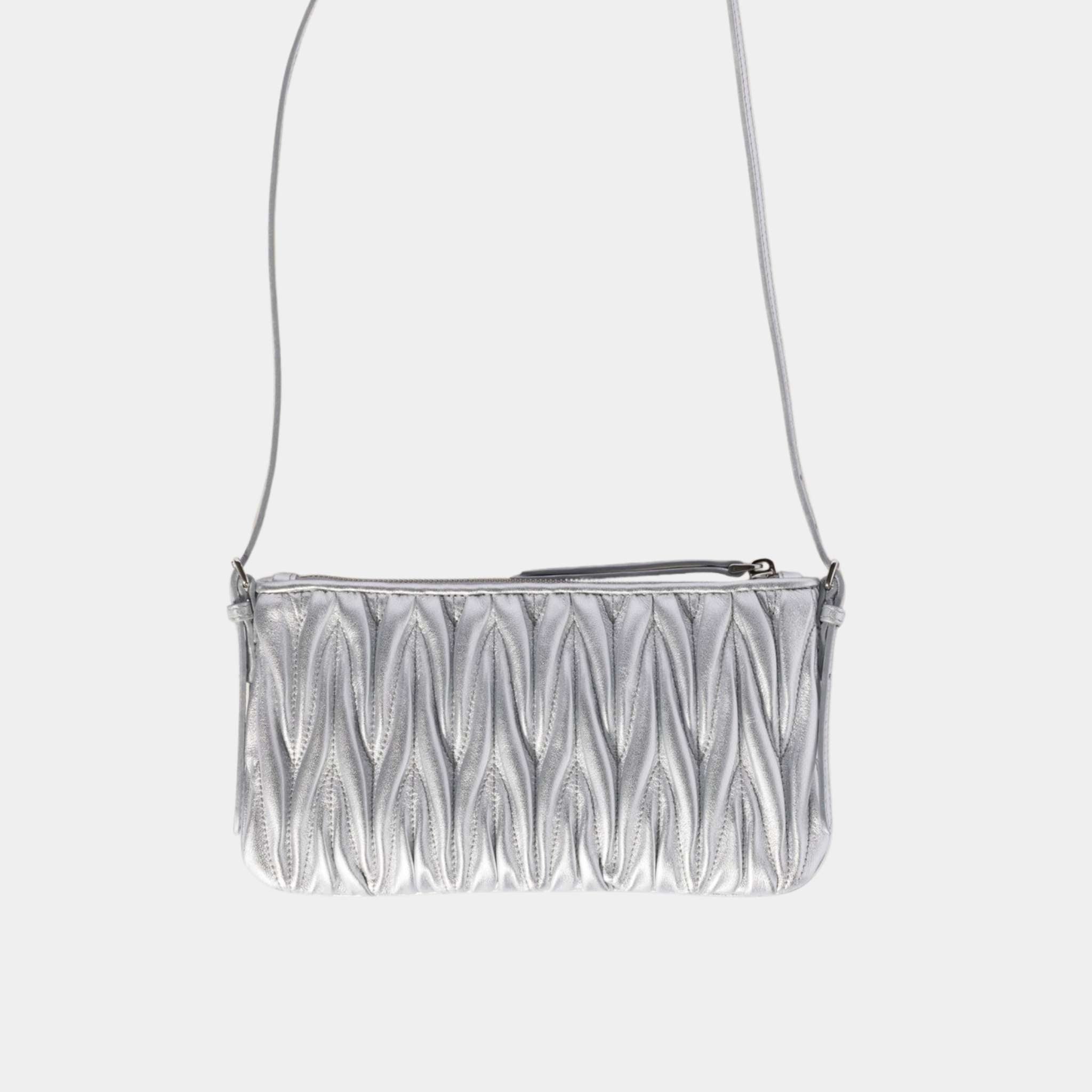Matelasse Nappa Leather Mini Pouch