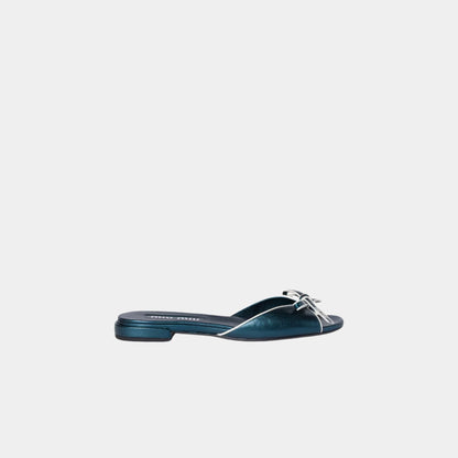 Mordoré Nappa Leather Sandals with Bow
