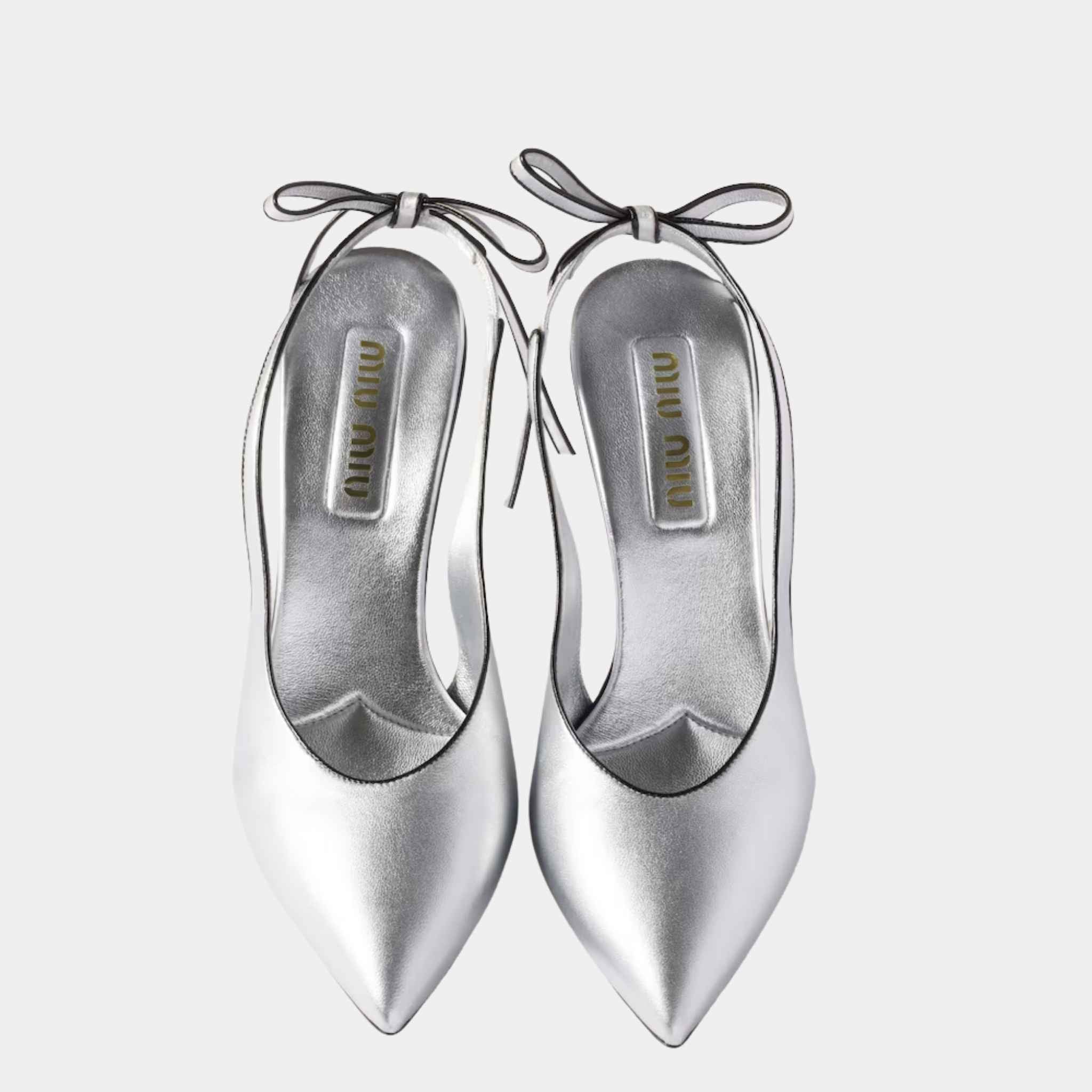 Mordoré Nappa Leather Slingback Pumps
