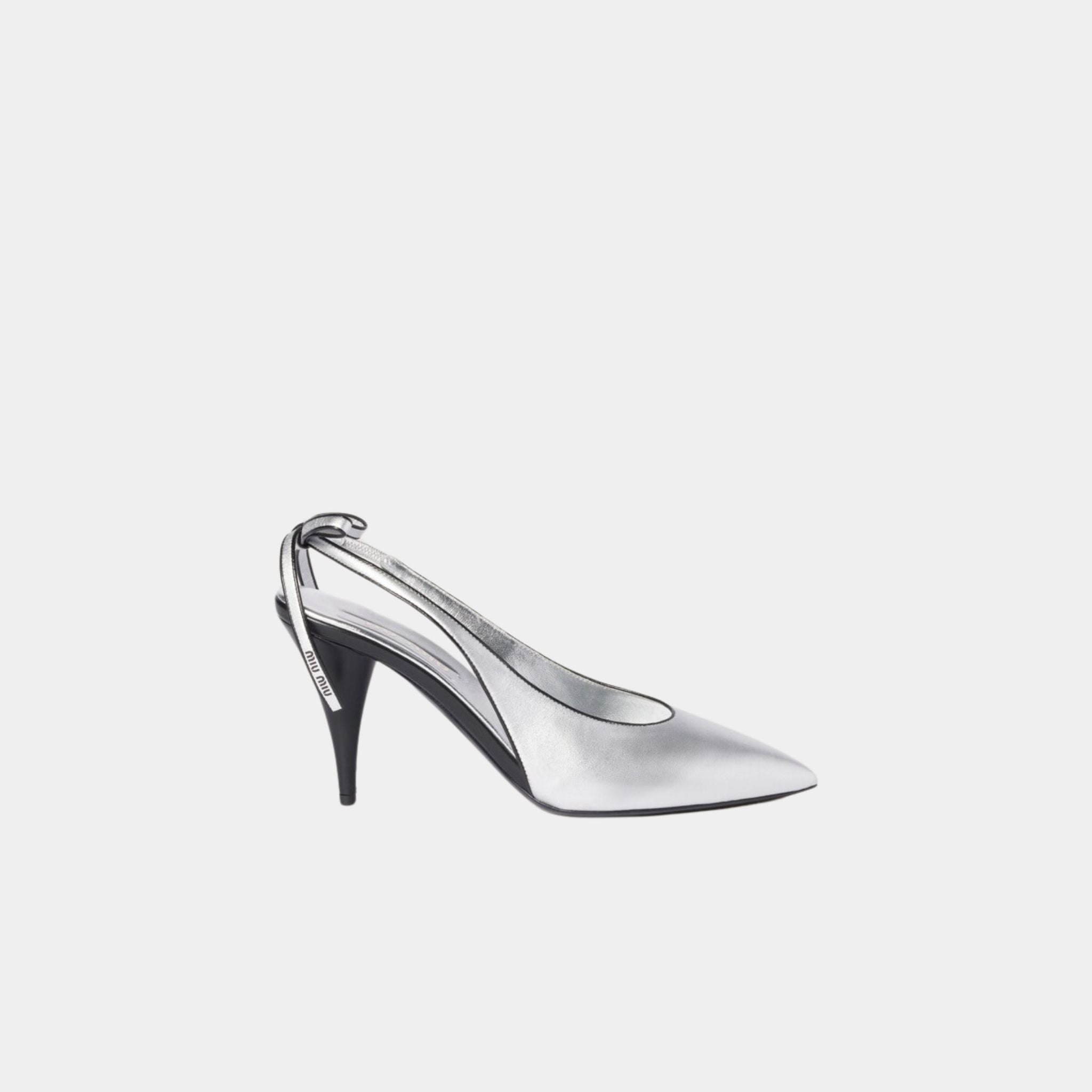 Mordoré Nappa Leather Slingback Pumps