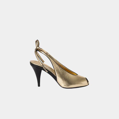 Mordoré Nappa Leather Slingbacks