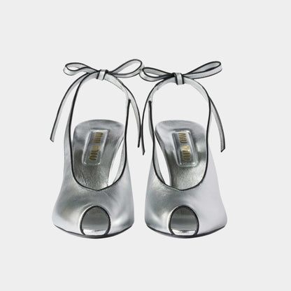 Mordoré Nappa Leather Slingbacks