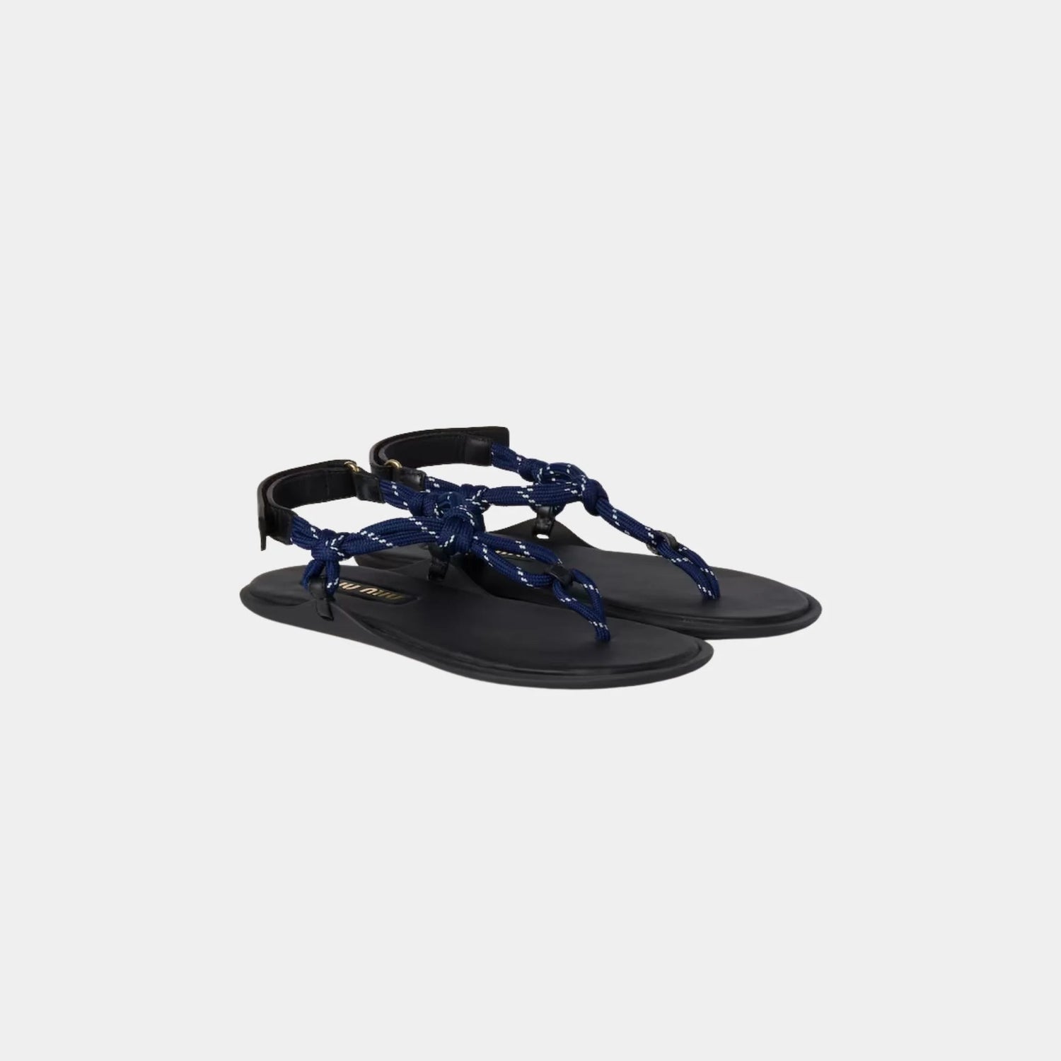 Riviere Cord and Leather Sandals