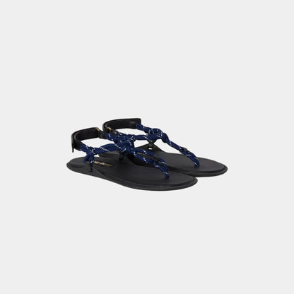 Riviere Cord and Leather Sandals