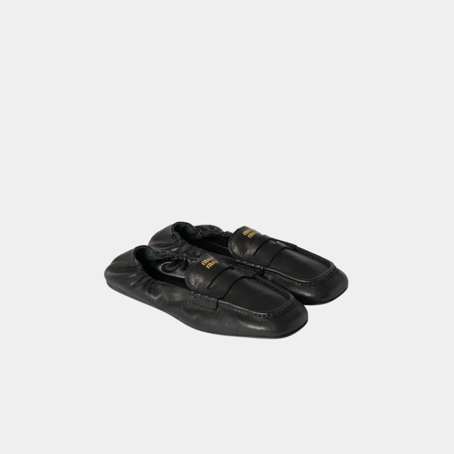 Ruches Nappa Leather Loafers
