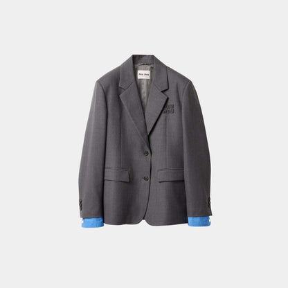 Single Breasted Gabardine Jacket