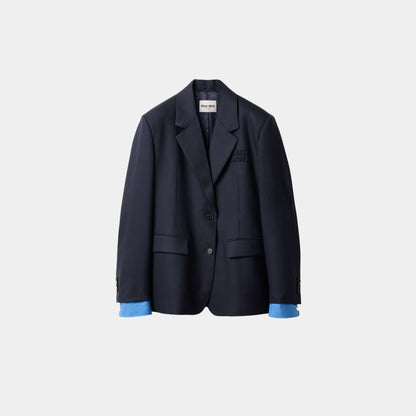 Single Breasted Gabardine Jacket
