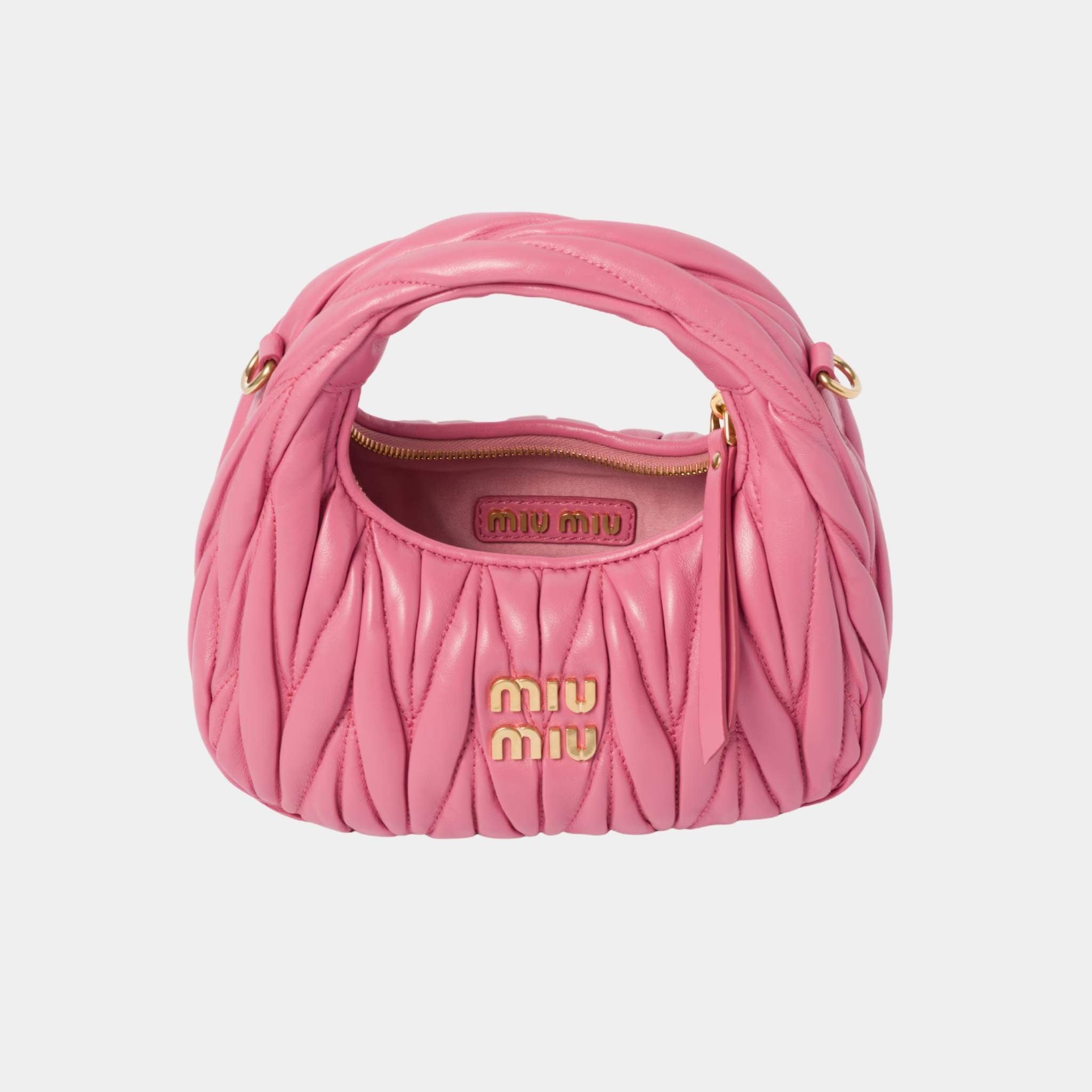 Wander Matelasse Nappa Leather Hobo Mini Bag
