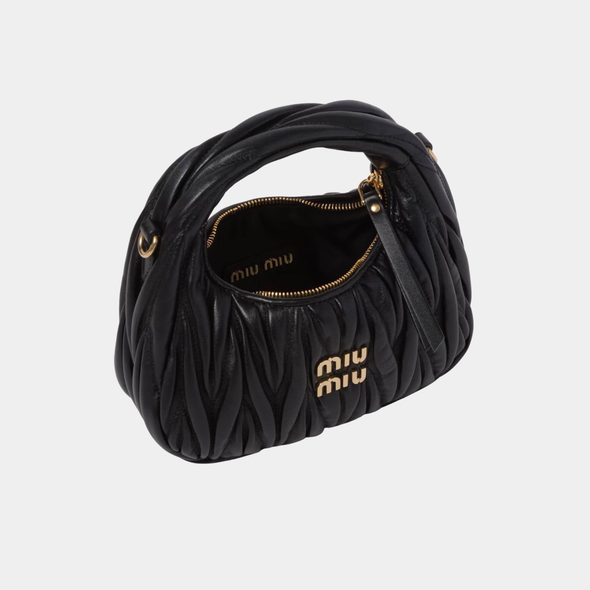 Wander Matelasse Nappa Leather Hobo Mini Bag