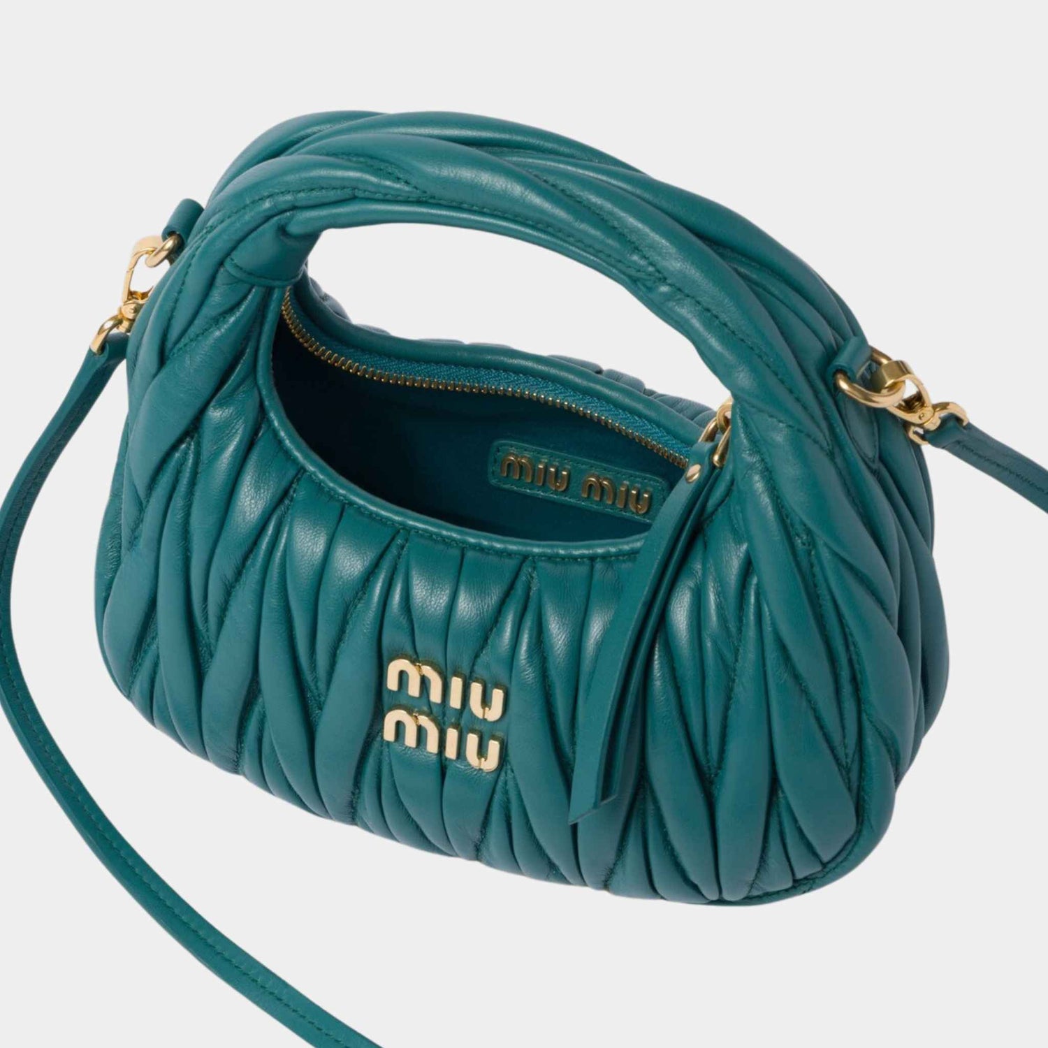 Wander Matelasse Nappa Leather Hobo Mini Bag