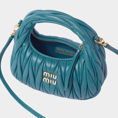 Wander Matelasse Nappa Leather Hobo Mini Bag