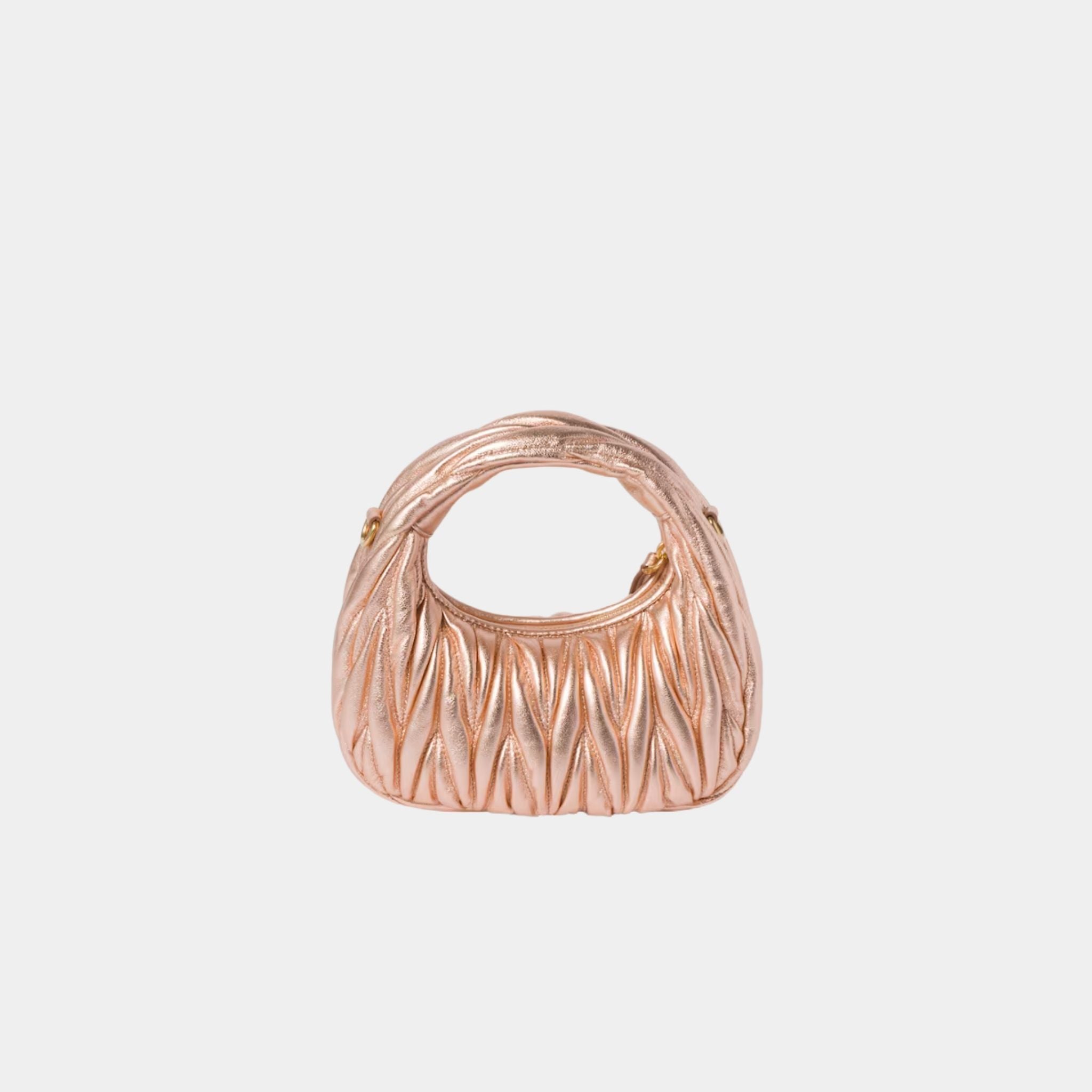 Wander Matelasse Nappa Leather Hobo Mini Bag