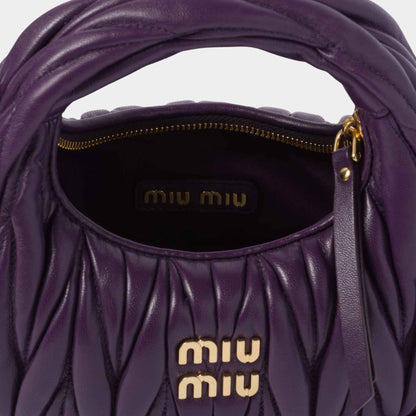 Wander Matelasse Nappa Leather Hobo Mini Bag