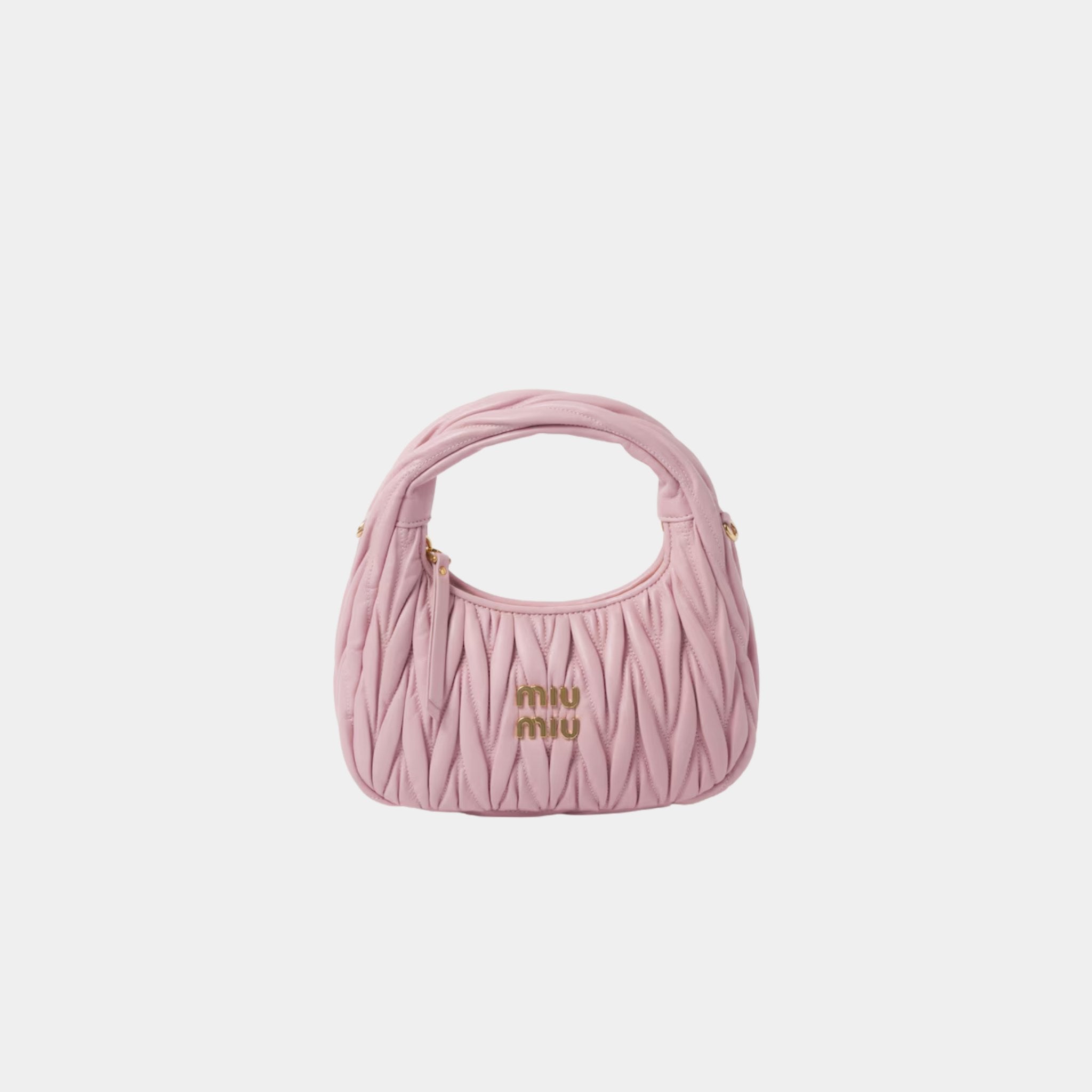 Wander Matelasse Nappa Leather Hobo Small Bag