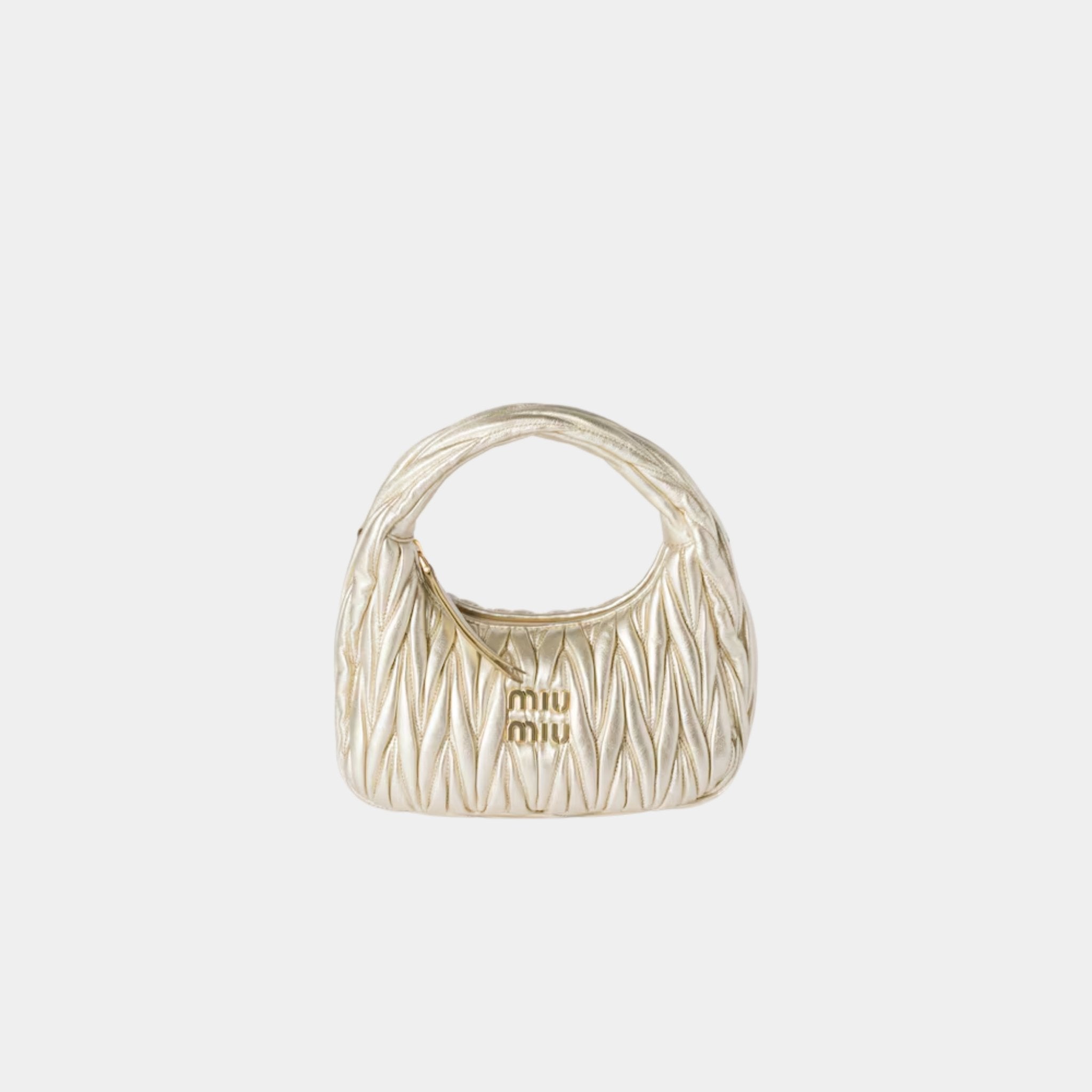Wander Matelasse Nappa Leather Hobo Small Bag
