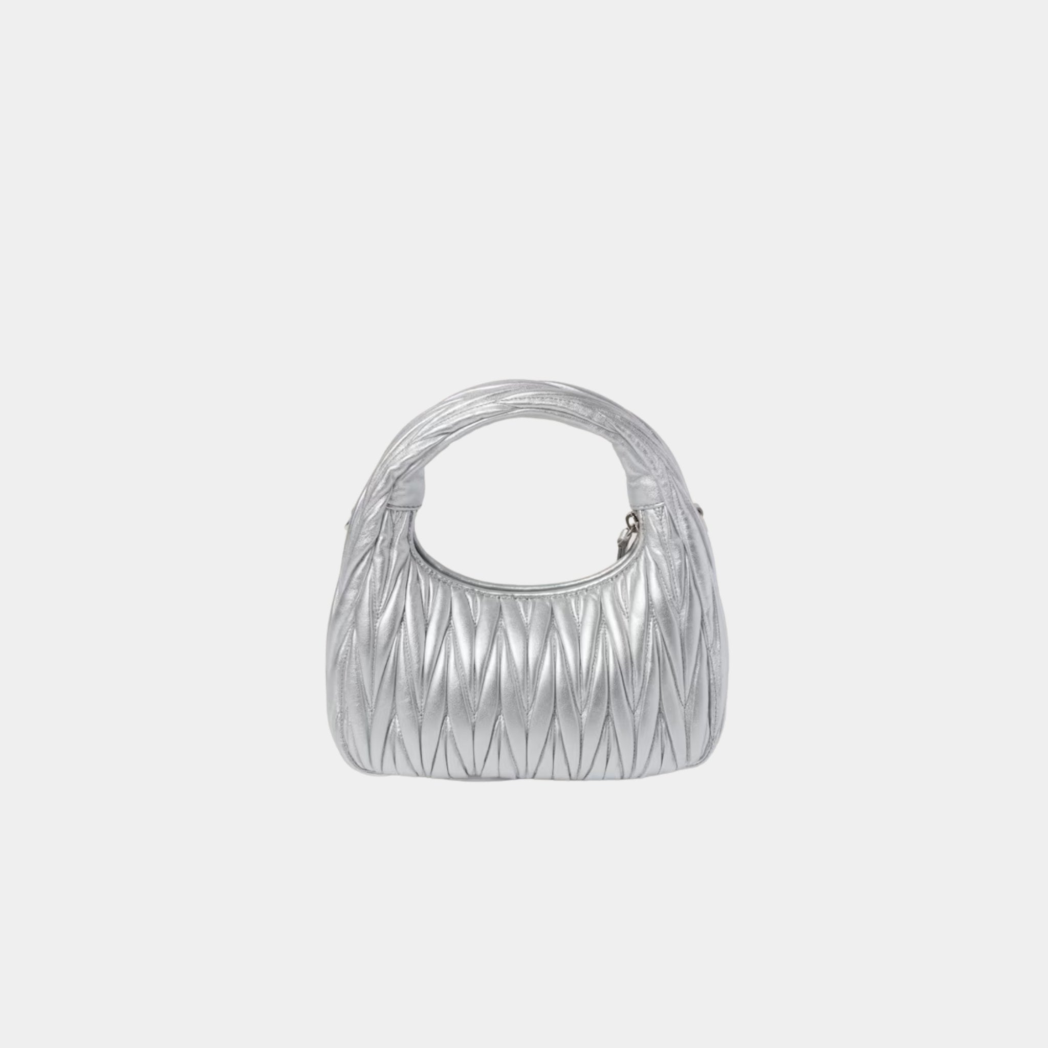 Wander Matelasse Nappa Leather Hobo Small Bag